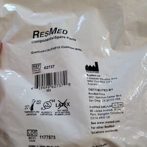 RESMED Quattroair/Airfit F10 Cushion Small 62737 New NIP - Lot Of 2